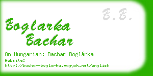 boglarka bachar business card